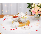 BM715 Putih Tempat Sambal Dengan Motif Marmer